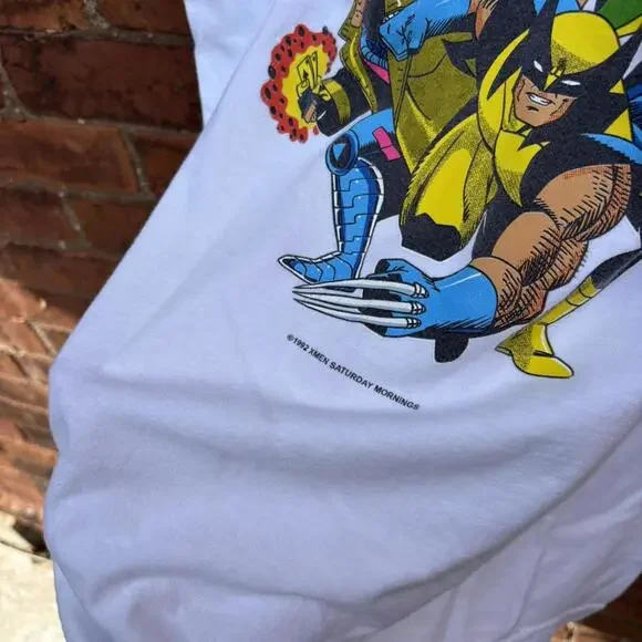 wolverine x men Saturday mornings t shirt rare L - Picture 3 of 7